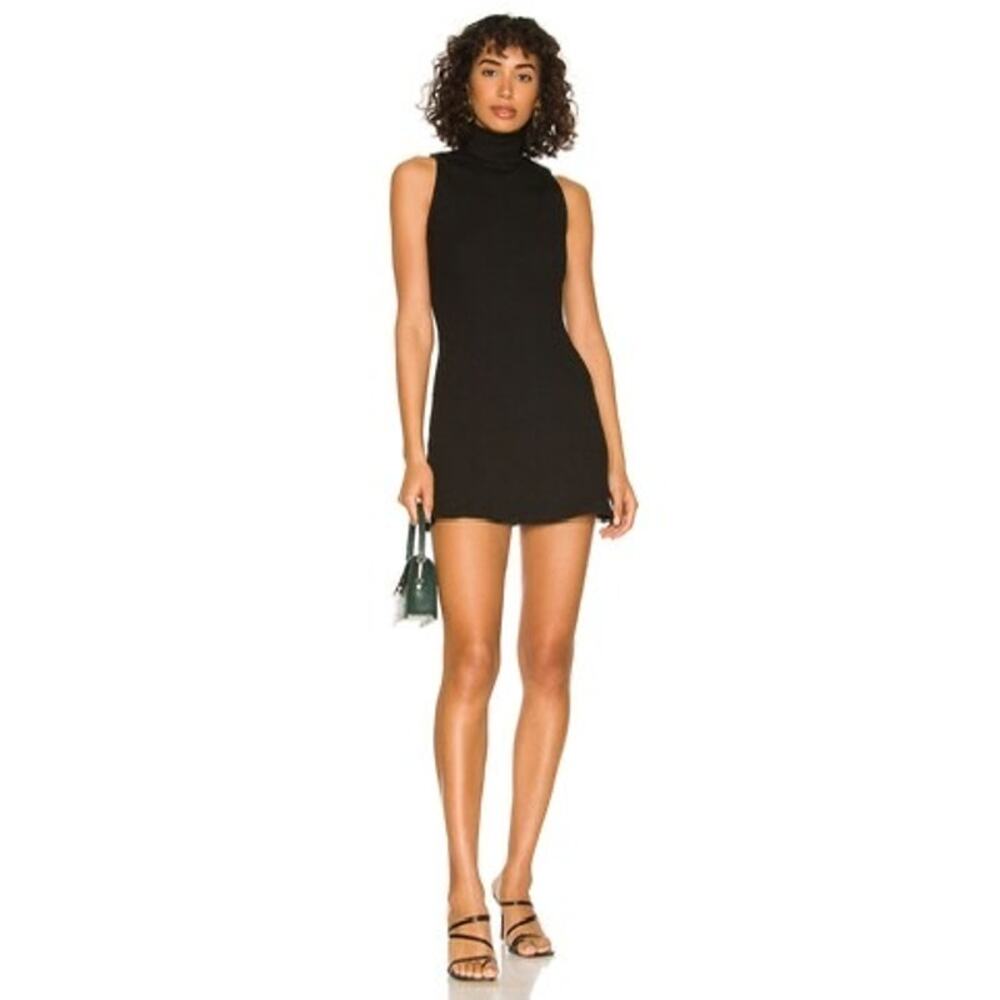 Lovers + Friends Black Knit Kacy Mini Dress Size XL